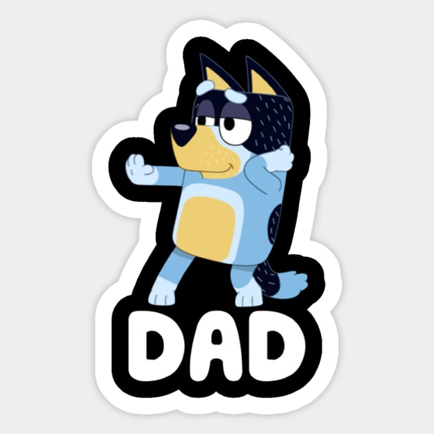 Bluey Dad Sticker by hisakato62